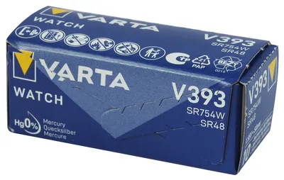 Produktbild von Varta SR48 W/V393 1BL, Einwegbatterie, SR48, Siler-Oxid (S), 1,55 V, 1 Stück(e), 65 mAh
