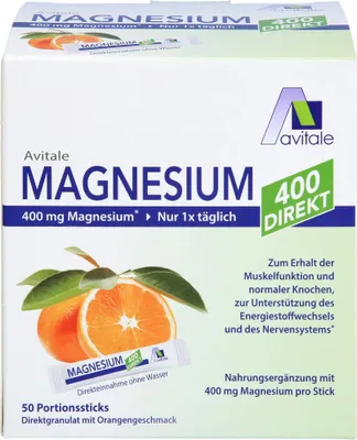 Zdjęcie produktu dla Avitale Magnesium 400 direct granulat pomarańczowy, 50 szt. Saszetka