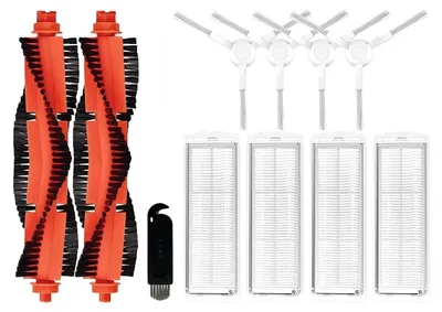 Ersatzteilset für Xiaomi Mop 2S, 2 Hauptbürsten, 4 Filter