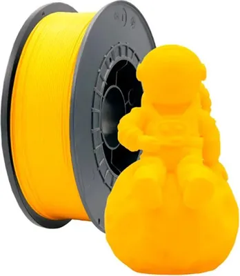 Zdjęcie produktu dla Żółty filament PLA, średnica 1,75 mm, waga 1 kg. Jeden rozmiar