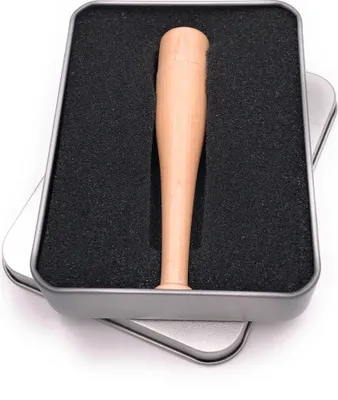 Produktbild von Onwomania Baseball Schläger aus echtem Holz USB Stick in Alu Geschenkbox 64 GB USB 3.0