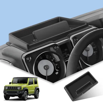 Obrázok produktu pre Organizér do stredovej konzoly pre Suzuki Jimny JB64W JB74W, modely z rokov 2018-2024, vyrobený z ABS plastu