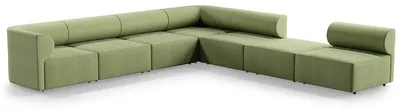 Produktbild von Casa Padrino Luxus Ecksofa Grün 360 x 360 cm - Modulares Wohnzimmer Sofa - Luxus Wohnzimmer Möbel
