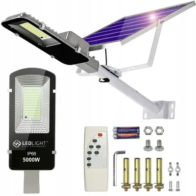 Obrázek produktu pro Zahradní Lampion Solární Lampy Pro Sloupy Výkonný 5000W Ulice Panel