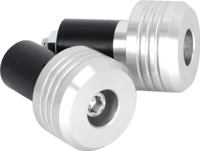 Obrázek produktu pro Motocyklové řídítka Grip End hliníkové zátky Moto Slider příslušenství (stříbrná)