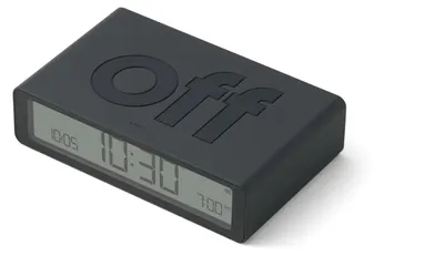 Productafbeelding van LEXON Flip Classic, digitale wekker, rechthoekig, roze, LCD-display, batterij, 5V