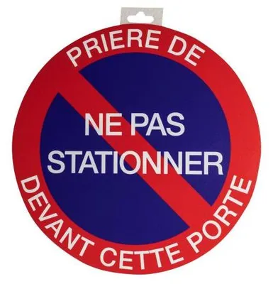Image de Exacompta 67102E Panneau ne pas stationner 30 cm FR