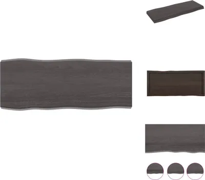 Produktbild von vidaXL Tischplatte 100x40x(2-6) cm Massivholz Behandelt Baumkante -  Tischplatten