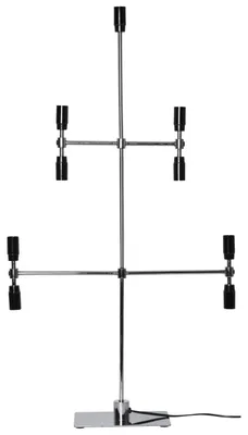 Produktbild von Star Trading 151-01, Leichte Dekorationsfigur, Chrom, Schwarz, 9 Glühbirne(n), E14, 230V AC