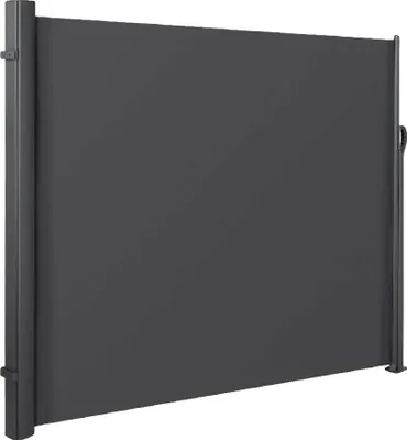 Productafbeelding van Zijmarkies, zonwering voor de tuin, lichtgewicht ontwerp, UV-bescherming, 3,5 x 1,6 meter, donkergrijs