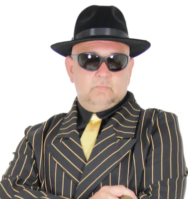 Produktbild von 20er Jahre Gangsterhut Velour 57 cm