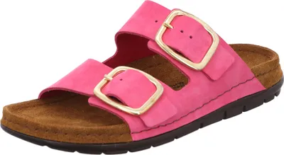 Produktbild von Rohde Damen Pantolette Nubukleder goldene Schnalle Sommerfarbe Rodigo-D 5879, Größe:38 EU, Farbe:Pink