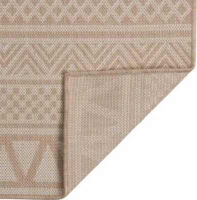 Obrázok produktu pre vidaXL Vonkajší koberec Flatweave 160x230 cm Brown Striped
