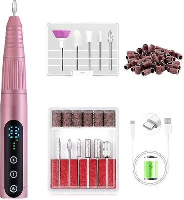 Productafbeelding van Draadloze Nagelboor 35000 RPM - Professionele Manicure en Pedicure Vijl voor Thuisgebruik