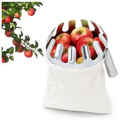 Produktbild von com-four® Obstpflücker Metall Ø 15cm - Obstsammler für die Ernte