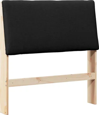 Produktbild von vidaXL Gepolstertes Kopfteil Schwarz 100 cm Massives Kiefernholz