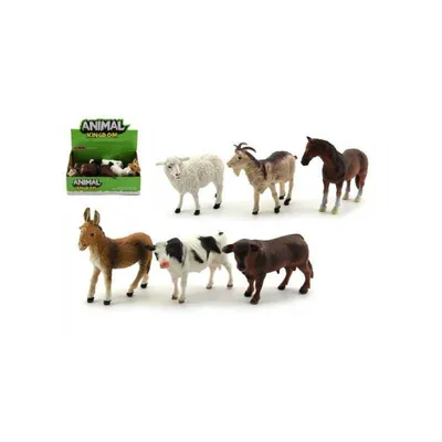 Image de Ferme d'animaux en plastique 12 cm - mélange de variantes et de couleurs