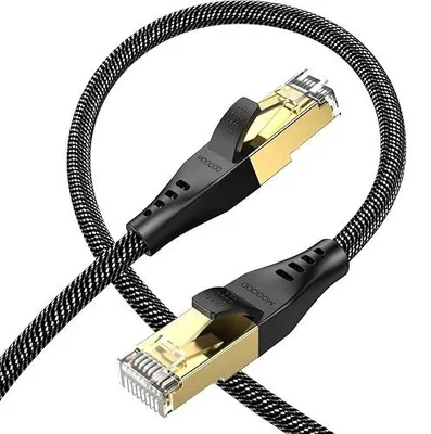 Zdjęcie produktu dla Kabel ethernet cat 8 płaski 2M RJ45 gigabitowy 40 gb/s do PC router