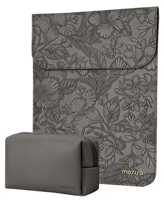 Image de Solidchoice - Sacoche pour ordinateur portable en PU, 13 pouces, avec fermeture magnétique et compartiment