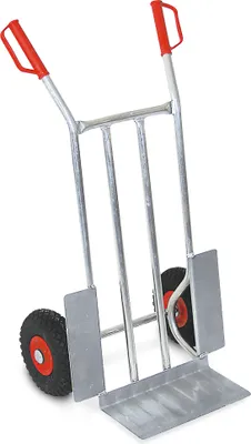 Produktbild von Alu-Sackkarre, mit pannensicheren Reifen, BxTxH 570 x 520 x 1040 mm, Tragkraft 200 kg