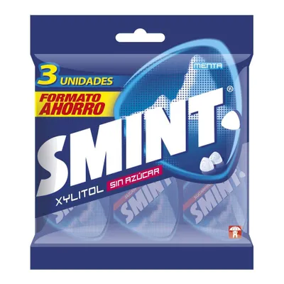 Produktbild von Smint Clean Breath Peppermint Nachfüllpack Big Spar-Pack 1500 Stk Minz Pastillen im Folienbeutel, zum Nachfüllen, zuckerfrei, 2 Std frischer Atem