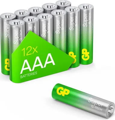 Obrázek produktu pro GP Super Alkaline AAA baterie, 24A/LR03, 12-bal