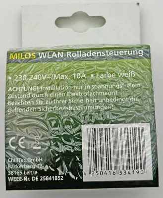 Produktbild von ChiliTec 23273 MILOS WiFi Rolladensteuerung Android + iOS- App,Alexa/Google tauglich