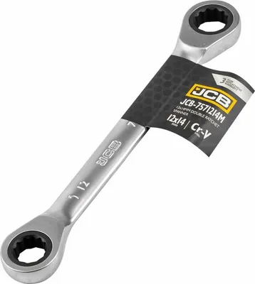 Immagine prodotto di JCB | Chiave a doppio cricchetto, 12x14 mm, chiave a doppio anello con cricchetto