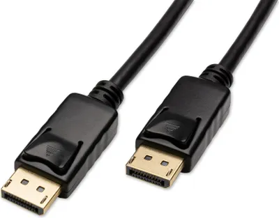 Immagine prodotto di Cavo Displayport to Displayport nero 4K 60Hz 1m HighSpeed DP to DP