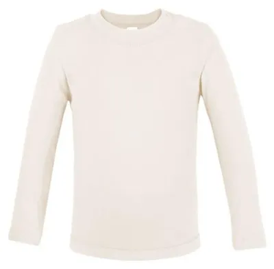 Image de Link Kids Wear - T-shirt « Noah » pour bébé, coton issu de l'agriculture biologique, manches longues LT3870 (68) (Naturel)