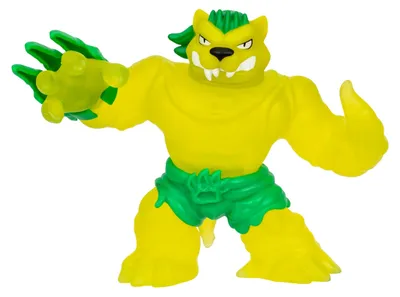 Produktbild von Heroes of GOO JIT Zu Meteor Madness Jagooar-Actionfigur, dehnbar, mit einzigartiger elastischer Schleimfüllung & Meteor-Kampfhandschuh, haptisches Spi