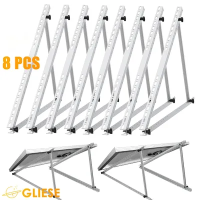 Produktbild von 8 Stück Aufständerung PV Halterung 118cm Photovoltaik Halterung Balkonkraftwerk Flachdach für 4 Solarmodul
