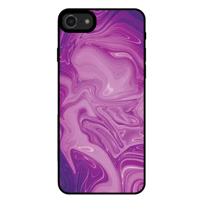 Produktbild von Smartphonica Handyhülle für iPhone 7/8 mit Marmordruck - TPU-Hülle mit Marmor-Design - Lila