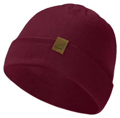 Obrázek produktu pro Čepice ACUSHLA, 100% Vlna, uni, teplá zimní čepice, vínová barva