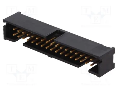 Produktbild von 1x Buchse vergoldet PIN: 34 männlich gerade 2,54mm 5103308-7 -Steckverbinder THT