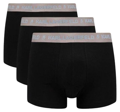 Immagine prodotto di Karl Lagerfeld - Boxer da uomo, logo (confezione da 3) NA491 (S) (nero)