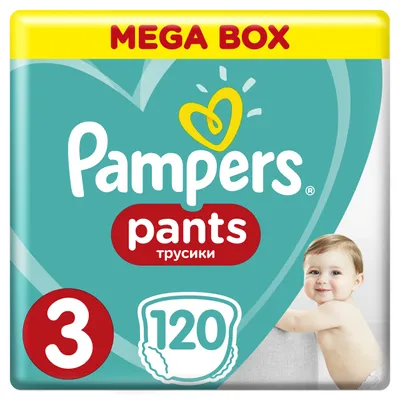 Produktbild von Pampers Baby Dry Pants Große 3 - 120 Windelhosen Vorteilspackung