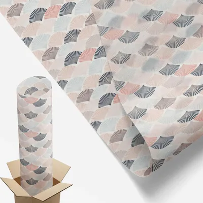 Produktbild von Sichtschutzfolie – 100x100 cm – Buntglas / Stained-Glass Design – blickdicht & dekorativ – selbstklebende Glasdekorfolie – UV-Schutz, einfache Montage – Fächermuster