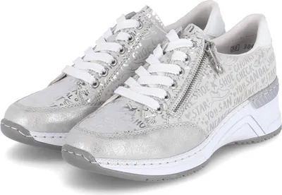 Produktbild von Rieker N4316-90 Damen Low Sneaker Beige Kunstleder Größe: 42