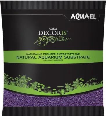 Produktbild von Aquarienkies AQUAEL Aqua Decoris 2-3 mm 1 kg violett