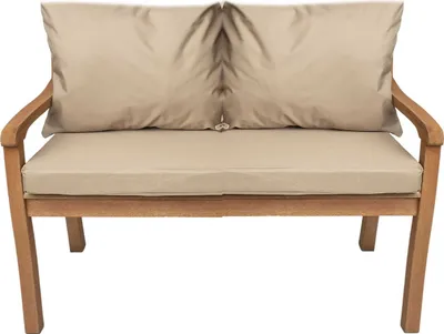 Immagine prodotto di Cuscini per panchina da giardino, Seduta 100x50x7 + schienale 2x 56x50cm | Cuscini per altalena da giardino Beige | Cuscini per mobili da giardino per 2 persone