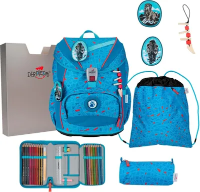 Produktbild von ErgoFlex Light Exklusiv Superflash - Schulranzen Set 5tlg. 800g (Coral Reef)