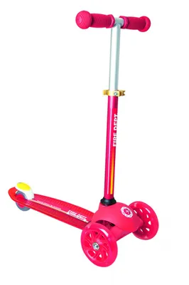 Produktbild von Kidsscooter Up Muuwmi Scooter Patrol, Fire, mit Leuchtrollen