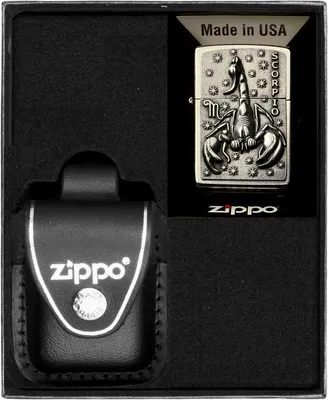 Produktbild von ZIPPO Feuerzeug Set ZODIAC SCORPIO Skorpion Geschenk Nr. 3