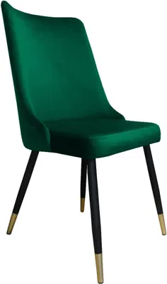 Obrázek produktu pro Židle CYPRIAN 2 VELVET GOLD zelená