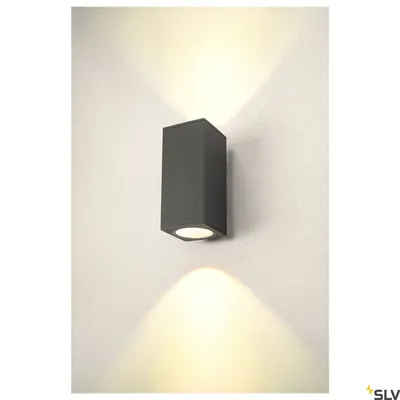 Produktbild von SLV 1003438 ENOLA SQUARE UP/DOWN L Outdoor LED Wandleuchte anthrazit CCT 3000/4000K IP65