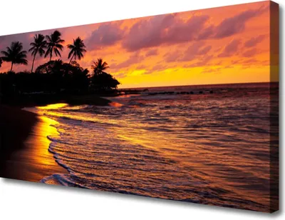 Produktbild von Tulup Leinwand-Bilder 100x50 Wandbild Canvas Kunstdruck Meer Landschaft
