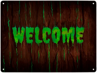 Produktbild von Welcome Metallschild XXL Schild Blechschild Aluminiumschild Emailleschild