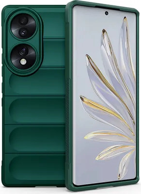 Immagine prodotto di Honor 70 Custodia, Custodia protettiva in silicone TPU morbido antiurto per Honor 70 Verde