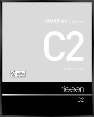 Obrázok produktu pre Nielsen hliníkový rám C2, čierny lesklý, 40 x 50 cm